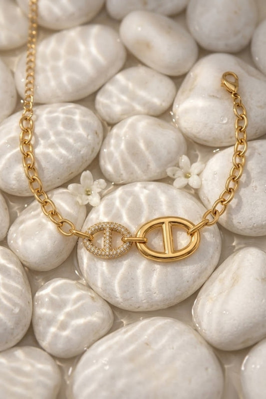 Bracelet élégance dorée