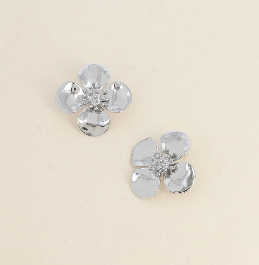 Boucles d’oreilles puces - orchidées