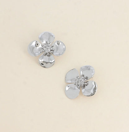 Boucles d’oreilles puces - orchidées