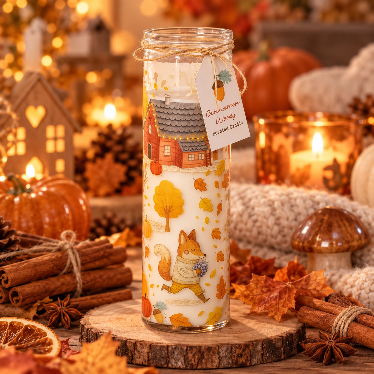 Bougie parfumée à la cannelle - Cinnamon Woods