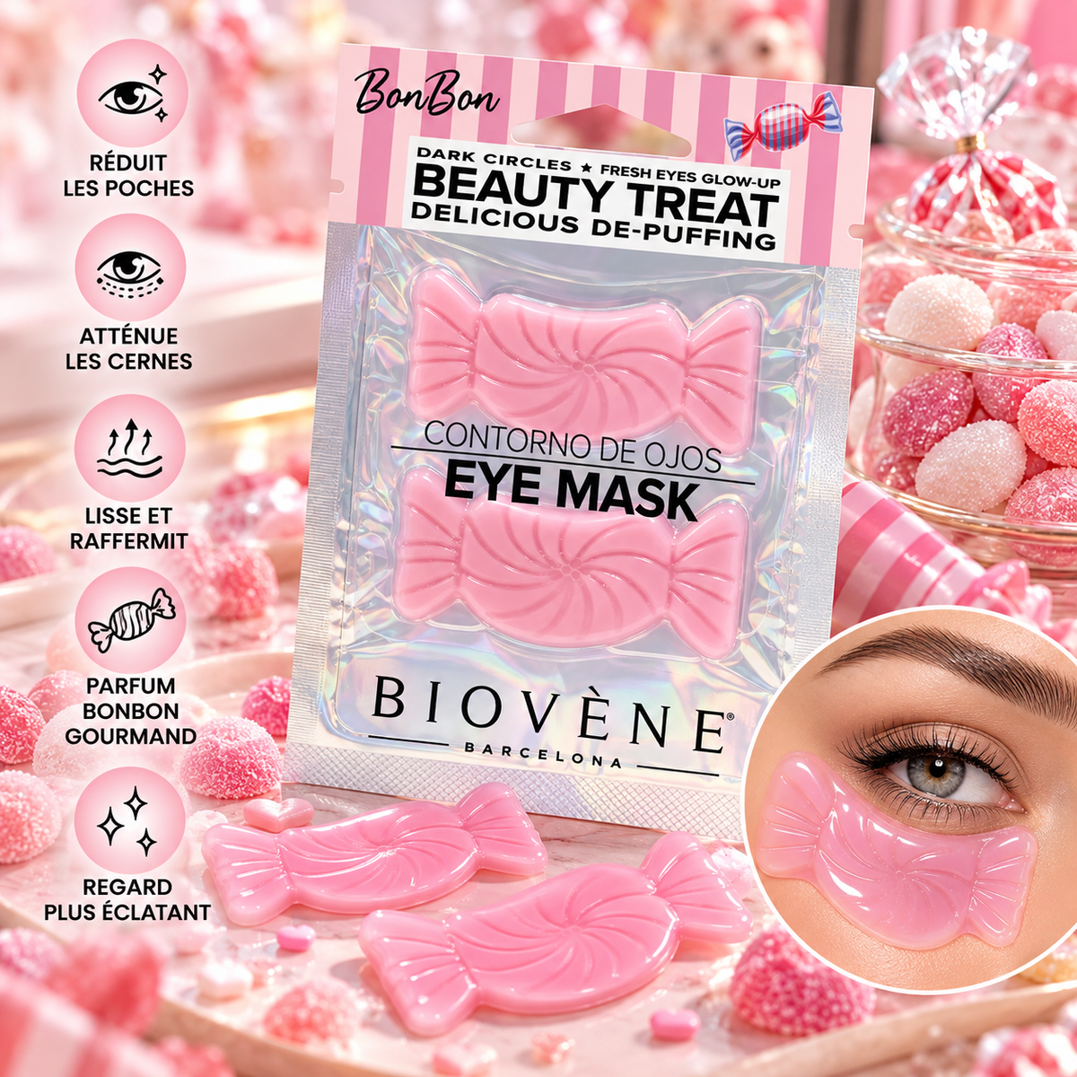 Patchs contour des yeux- Bonbon