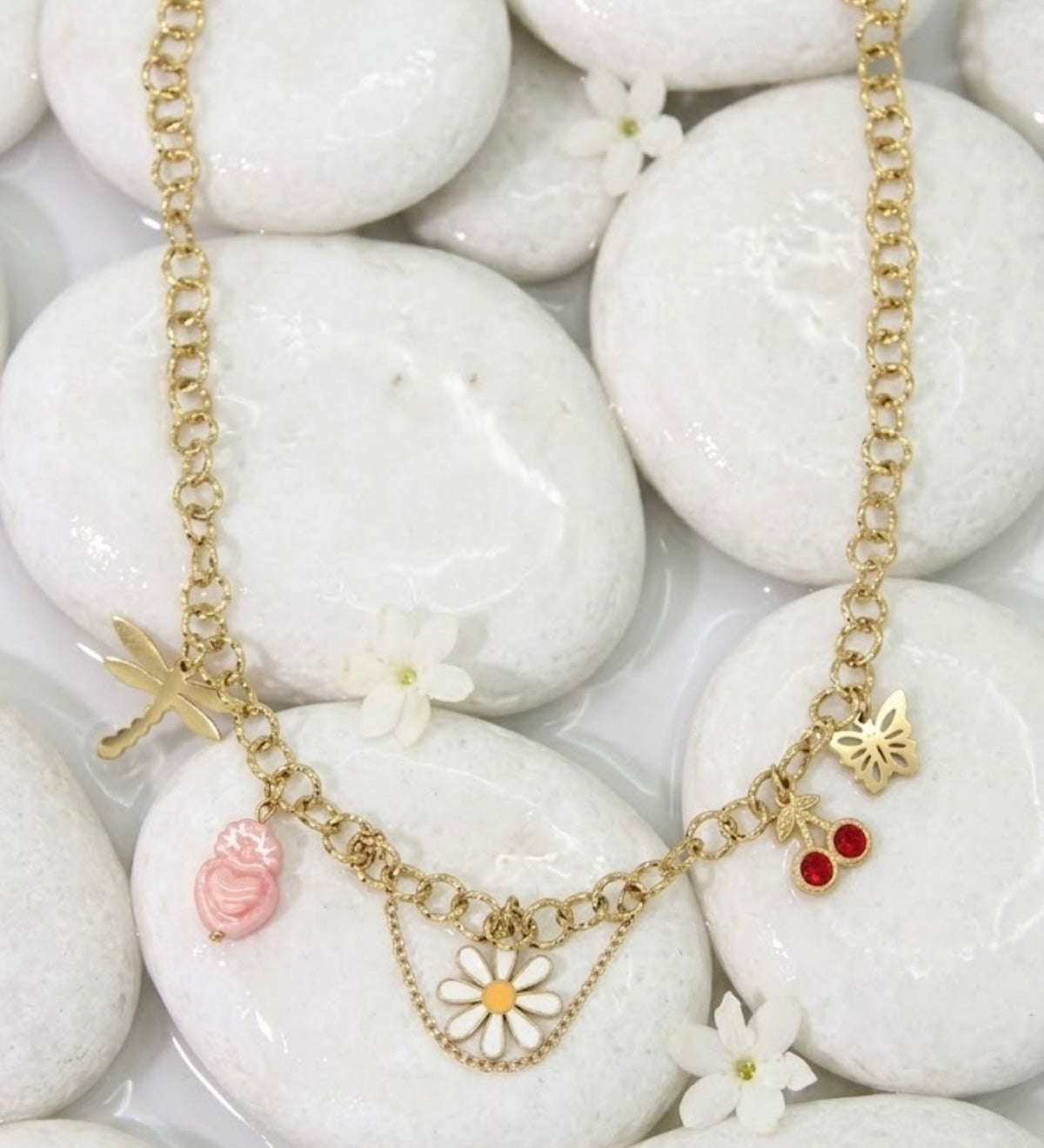 Collier charm’s 🌼🍒