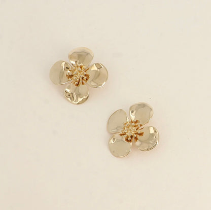 Boucles d’oreilles puces - orchidées