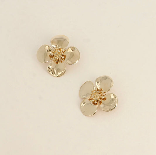 Boucles d’oreilles puces - orchidées