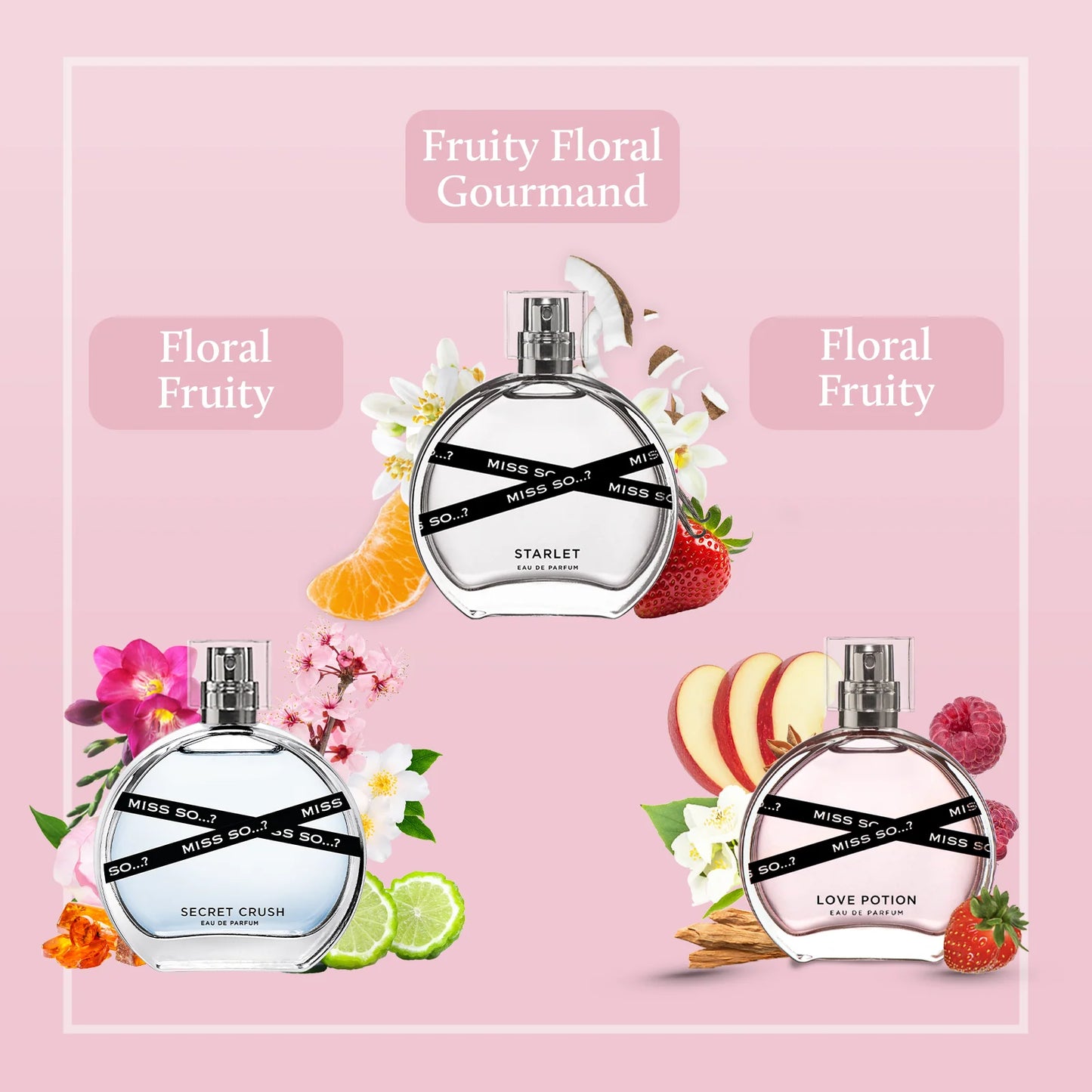 Coffret 3 Eaux de Parfum Miss So 30ml