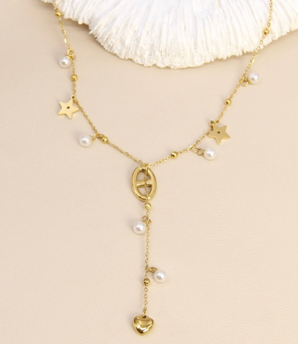 Collier Y-Perla
