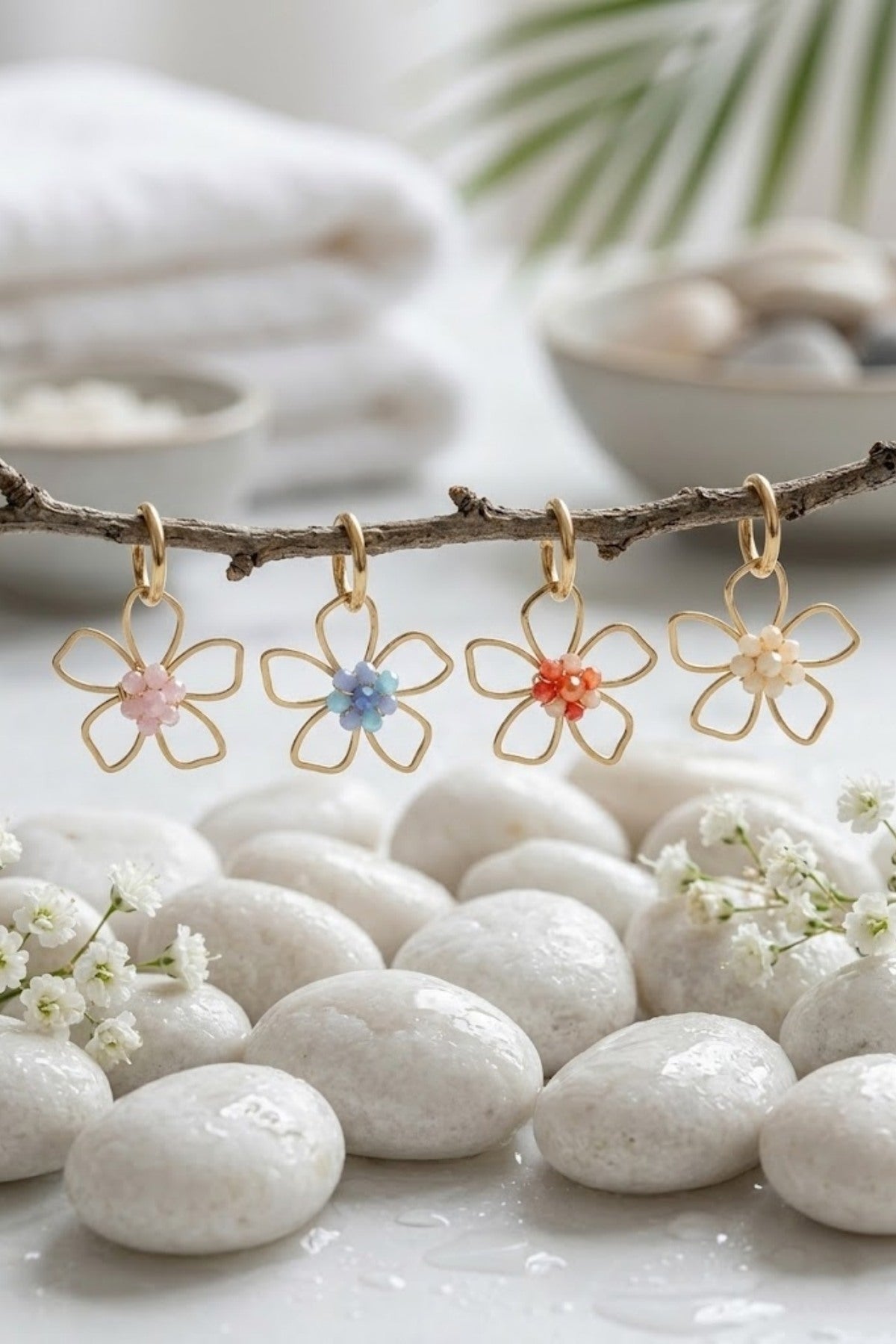 Boucle d’oreille flower