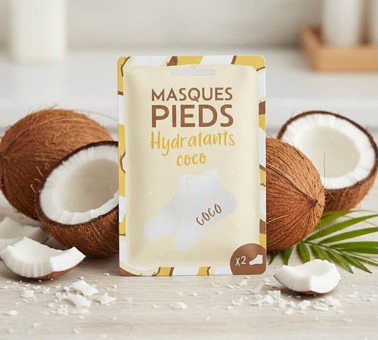 Masque hydratant pieds- coco