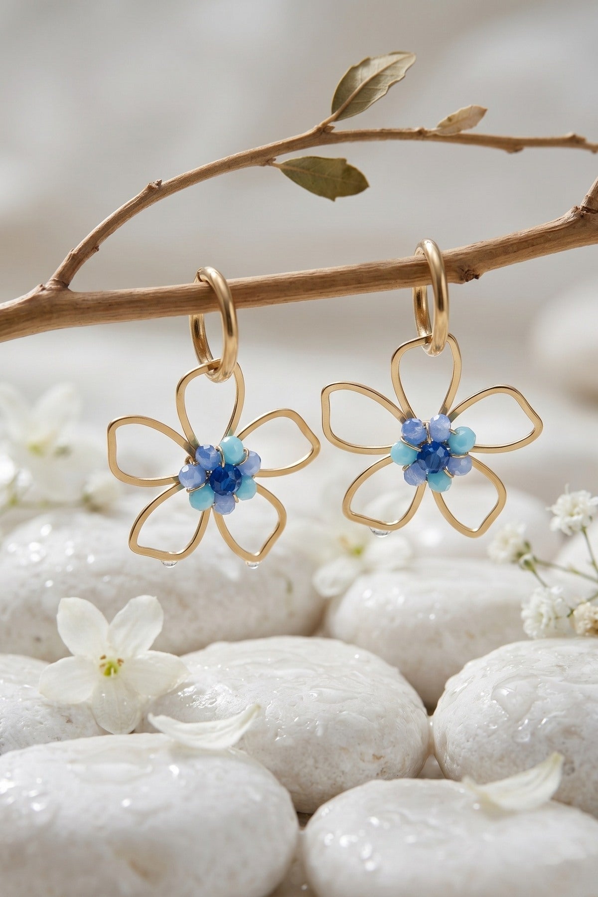 Boucle d’oreille flower