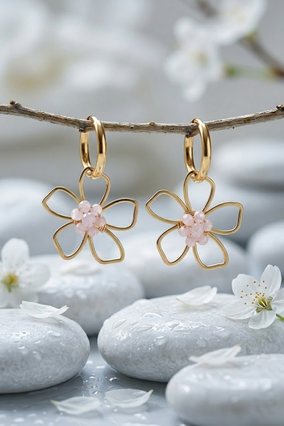 Boucle d’oreille flower