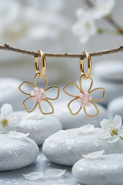 Boucle d’oreille flower