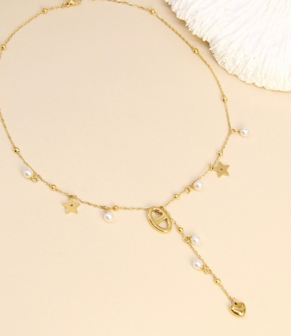 Collier Y-Perla