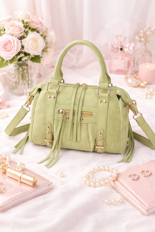 Sac à main, vintage Suède (vert)